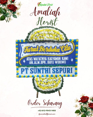Papan Bunga Duka di Bandar Khalipah